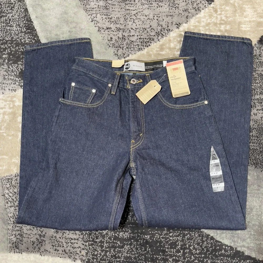 Levis Jeans SilverTab '94‎ Baggy Men Size 27x31 Blue Denim Dark Wash Skater NEW
